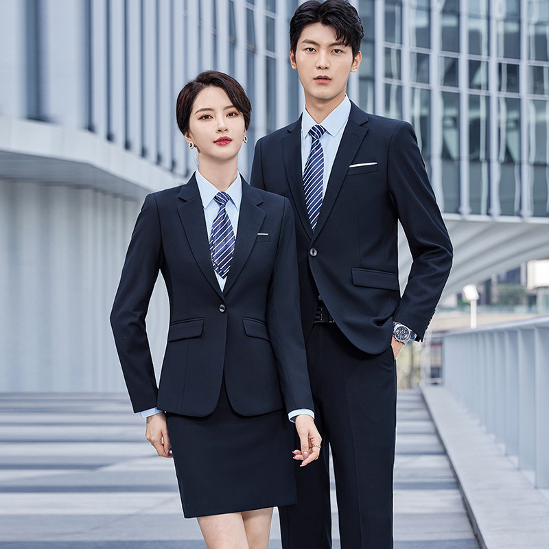 Men's Suit Korean Business Sapphire Work Professional Dress Real Estate Sales Department Sales Suit Free Shipping
