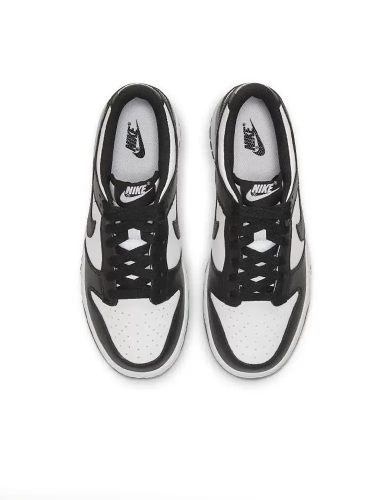 Nike Nike Boys' Dunk Low Shoes Black and White Panda Summer New arrival Plaid Versatile Low-Top Casual Shoes