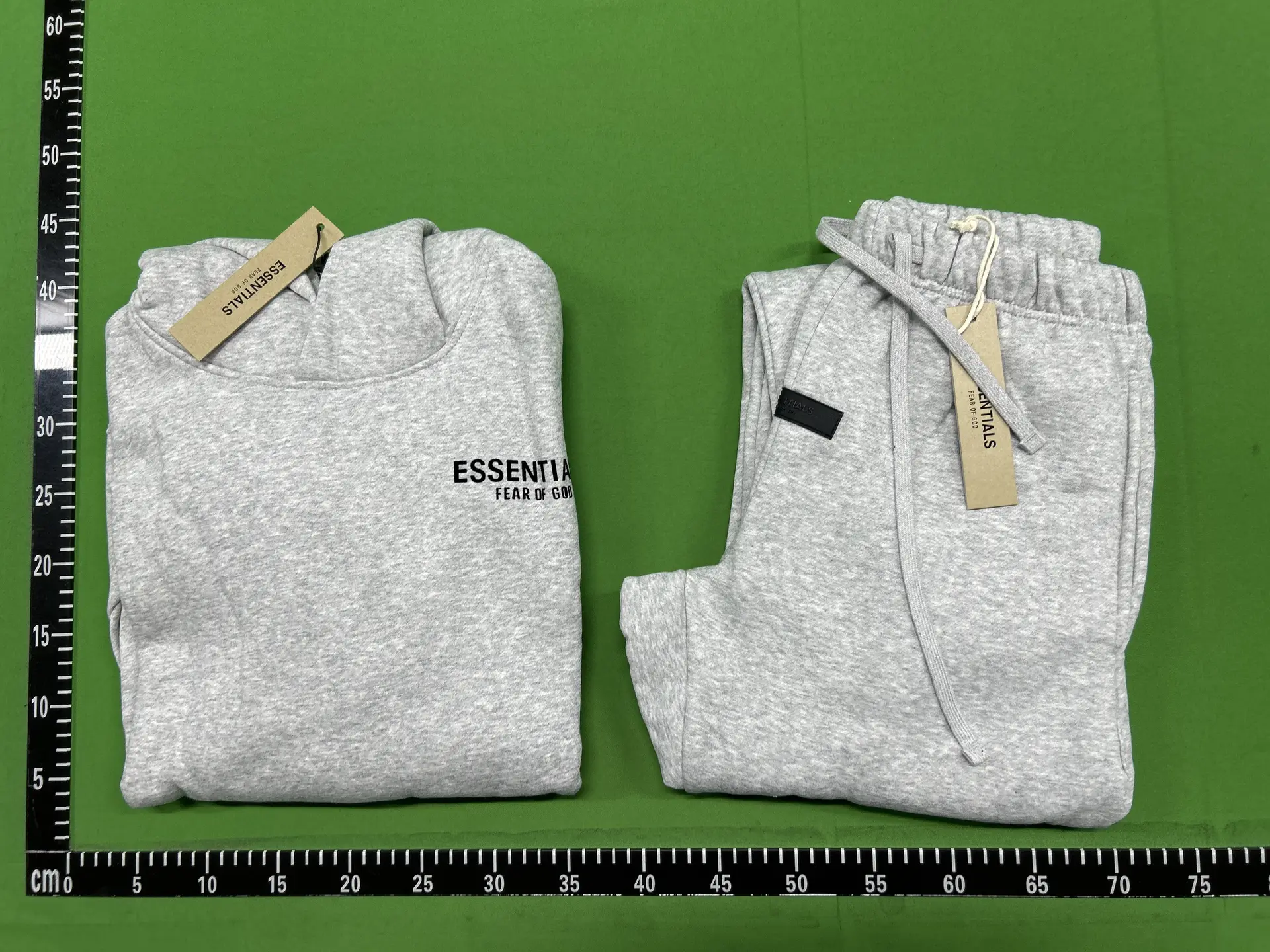 Fear of God Essentials Hoodie and Sweatpants Set Heather Grey