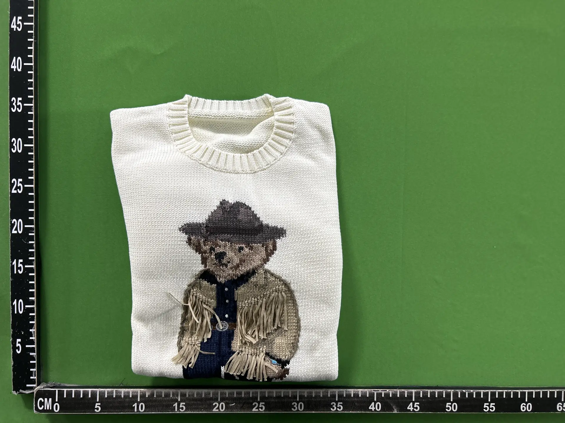 White Bear Embroidered Sweater