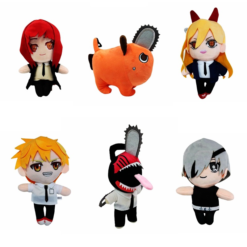 Poqita chainsaw devil poqita peripheral plush toy doll cute COS dog pendant large doll