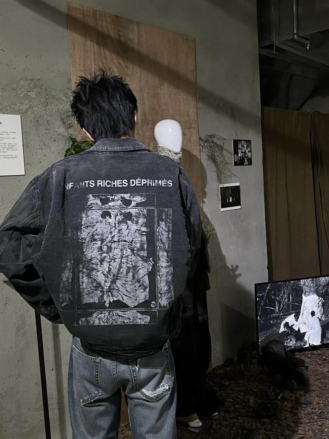 Now Erd Melancholy Rich Second Generation J97 Detroit Distressed Frayed Canvas Romantic Printed Jacket