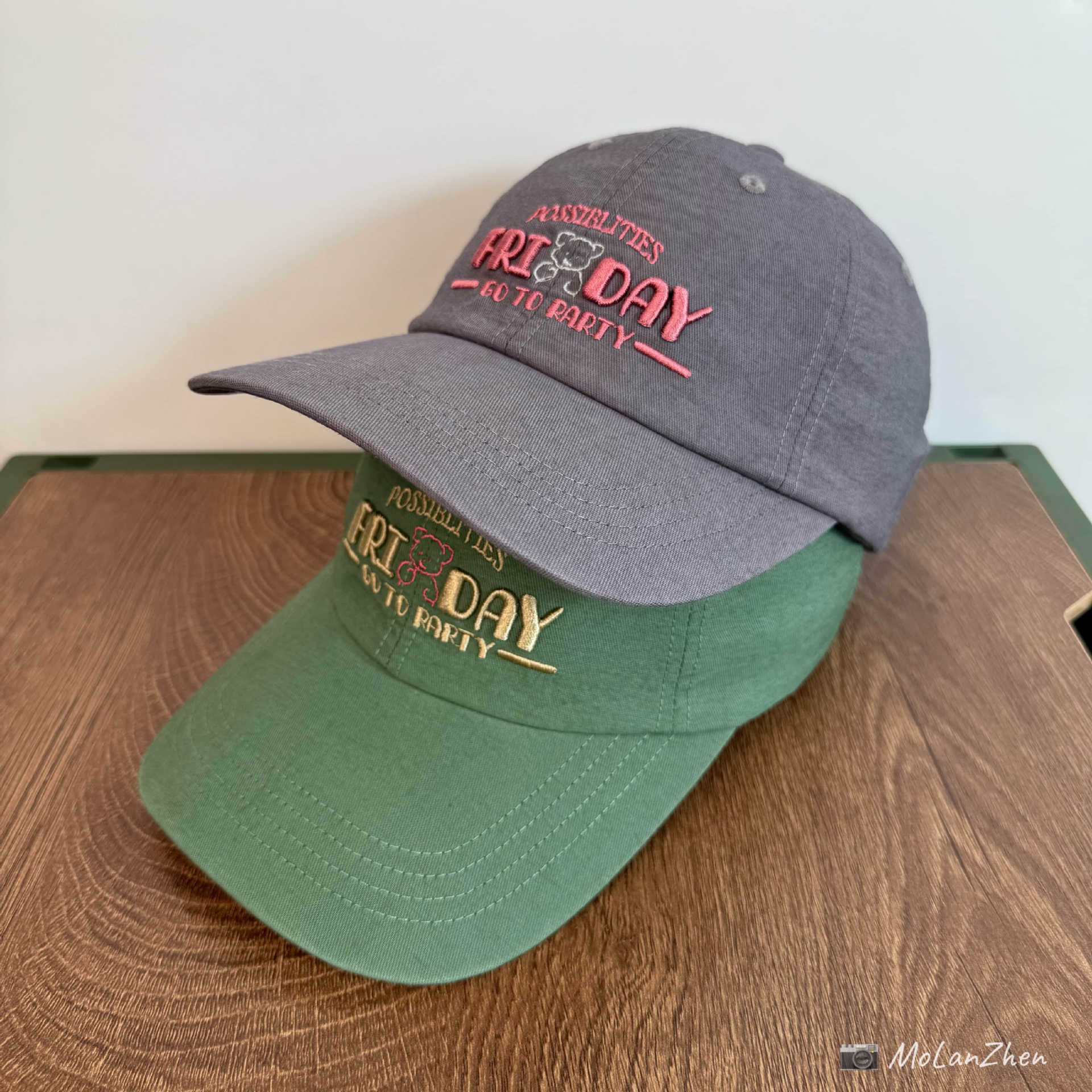 Cute Bear Embroidered Soft-Top Baseball Cap for Spring and Summer Outdoor Activities, Sun Protection, Versatile Casual Cap, Couple Style