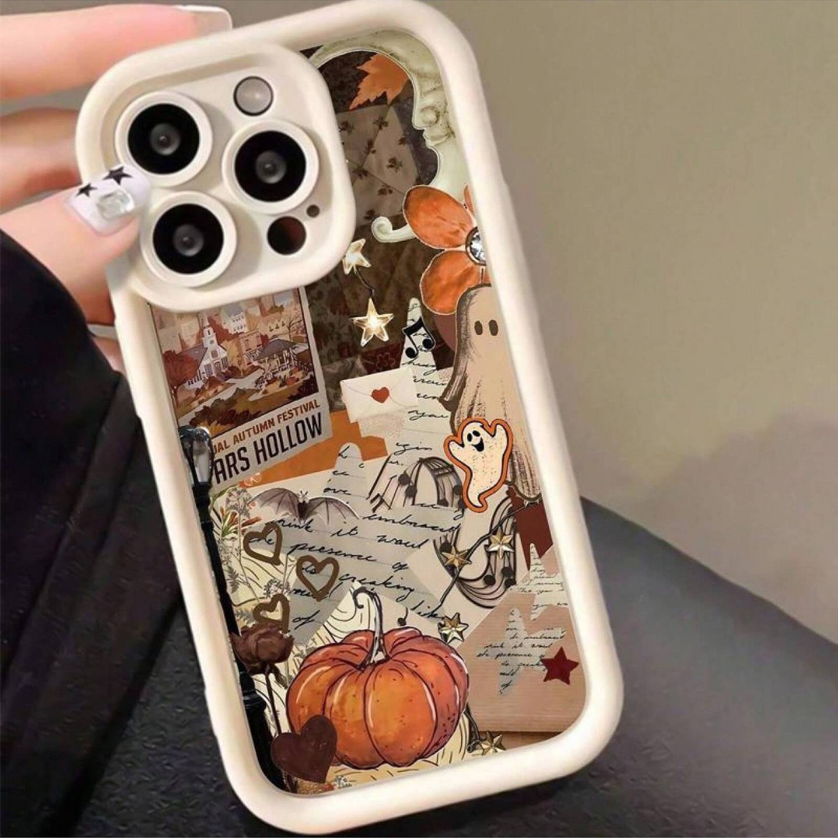 Pumpkin Ghost Suitable for Apple 16Pro Phone Case Iphone15Pro Cross-Border 14/13 Step-Up 12Pro Hot Sale 11