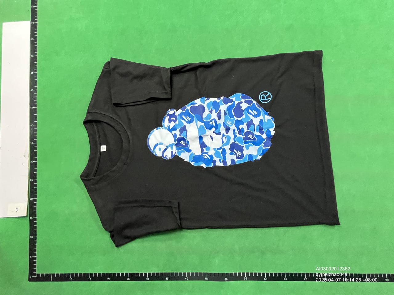 Summer New Fashion Brand Bape Ape Head Cartoon Pattern Men and Women Short-sleeved ins Trendy T-shirt Loose Casual Short-sleeved QC