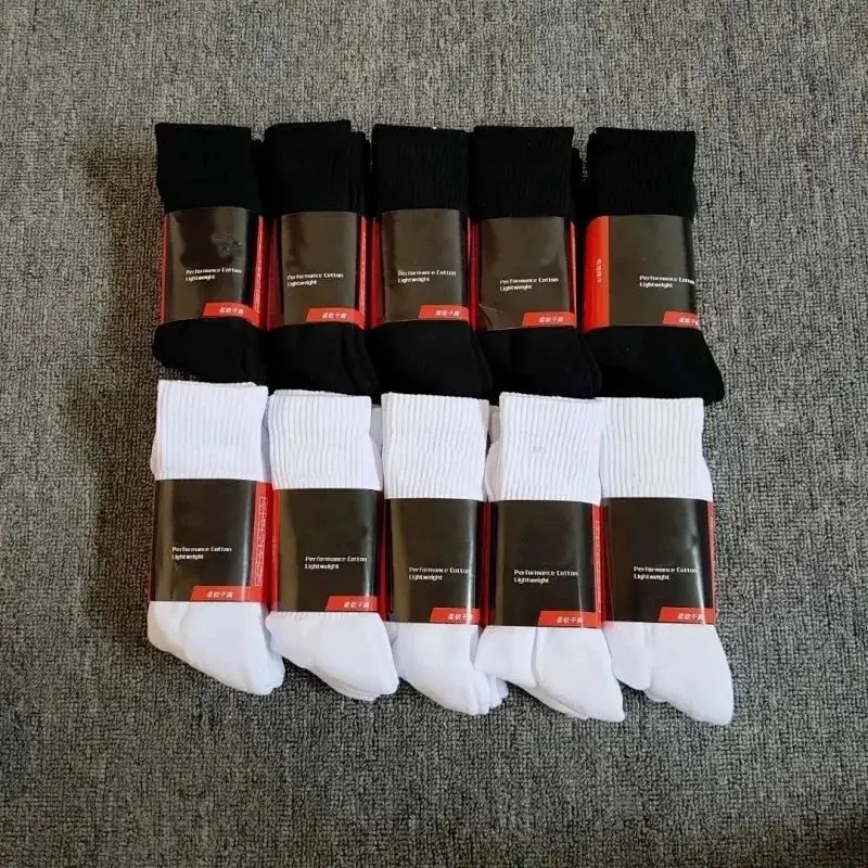 High Quality! Solid Color Tall Towel Bottom Athletic Socks Socks Anti-Odor Breathable Sweat, Yardage Suitable for Size 40-45, 3 Pairs in One Card-Q2