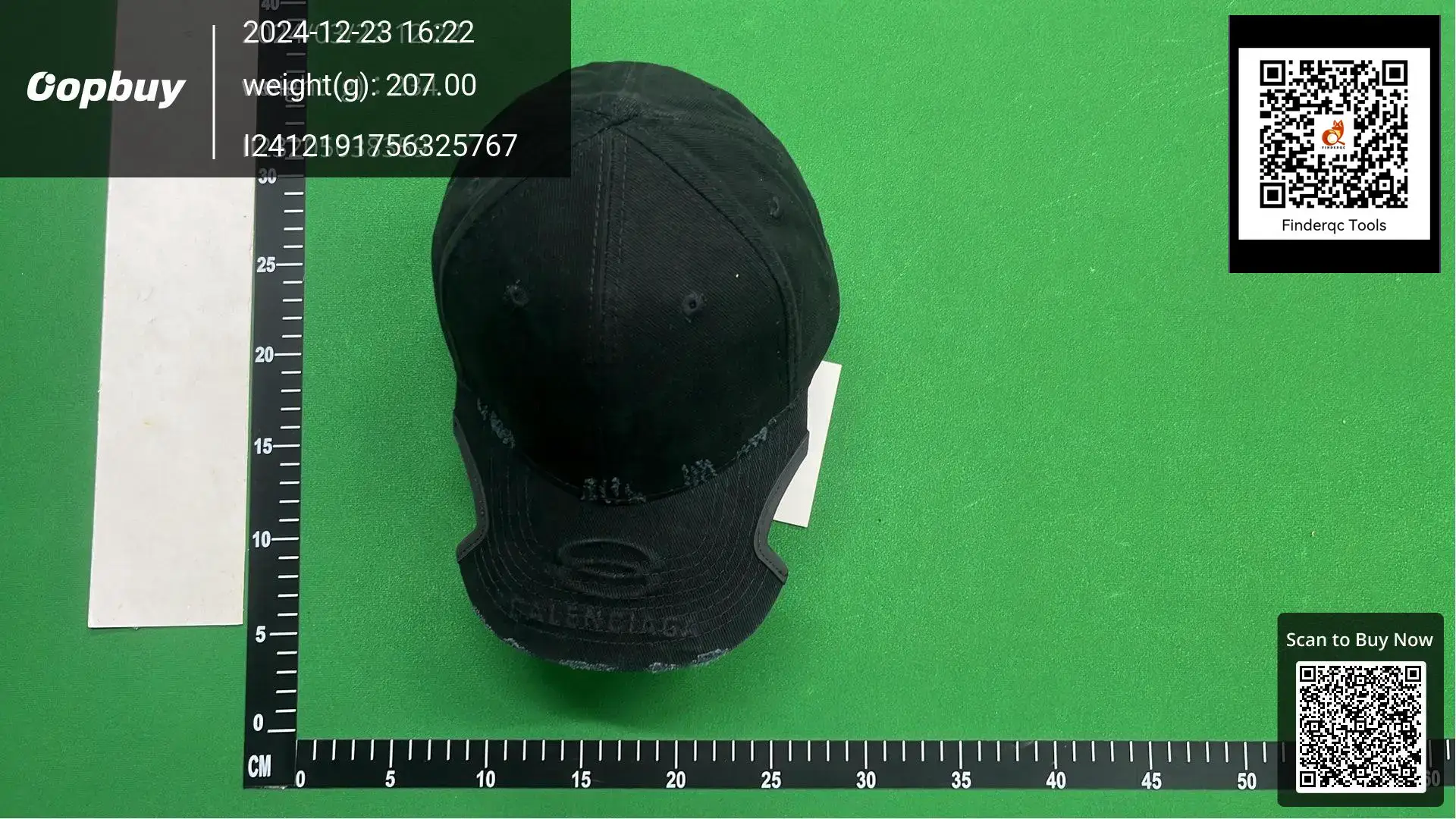 Balenciaga Baseball Cap Black