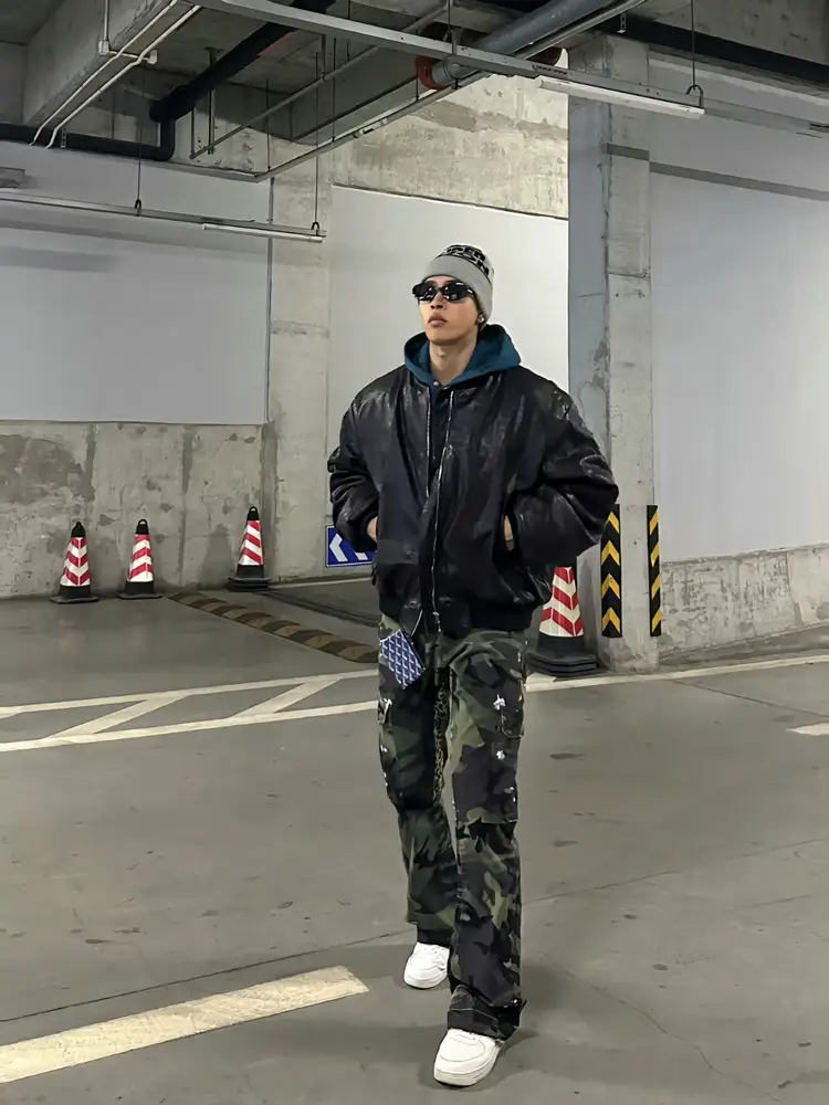 Gallery Dept Camouflage Pants American High Street Fashion Outdoor Workwear Casual Splatter Ink Straight-Leg Flared Long Pants for Men