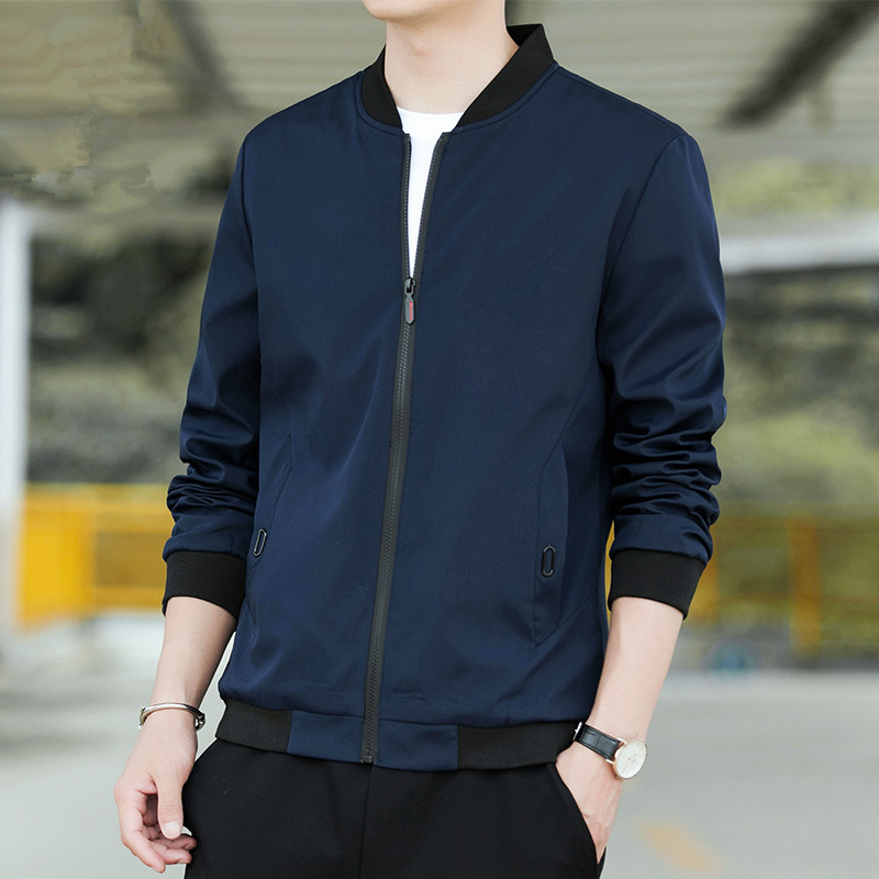 Men's Korean Style Coat Spring and Autumn New Youth Baseball Suit Casual Top Jacket Men's Fashionable Jacket