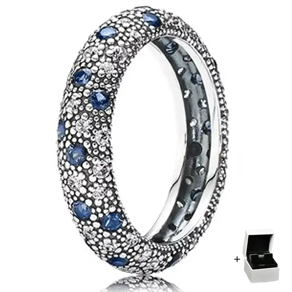 Panjia S925 Sterling Silver Wheel of Fortune Flip Ring Crown Series Couple Rings Paired with Panjia Rings