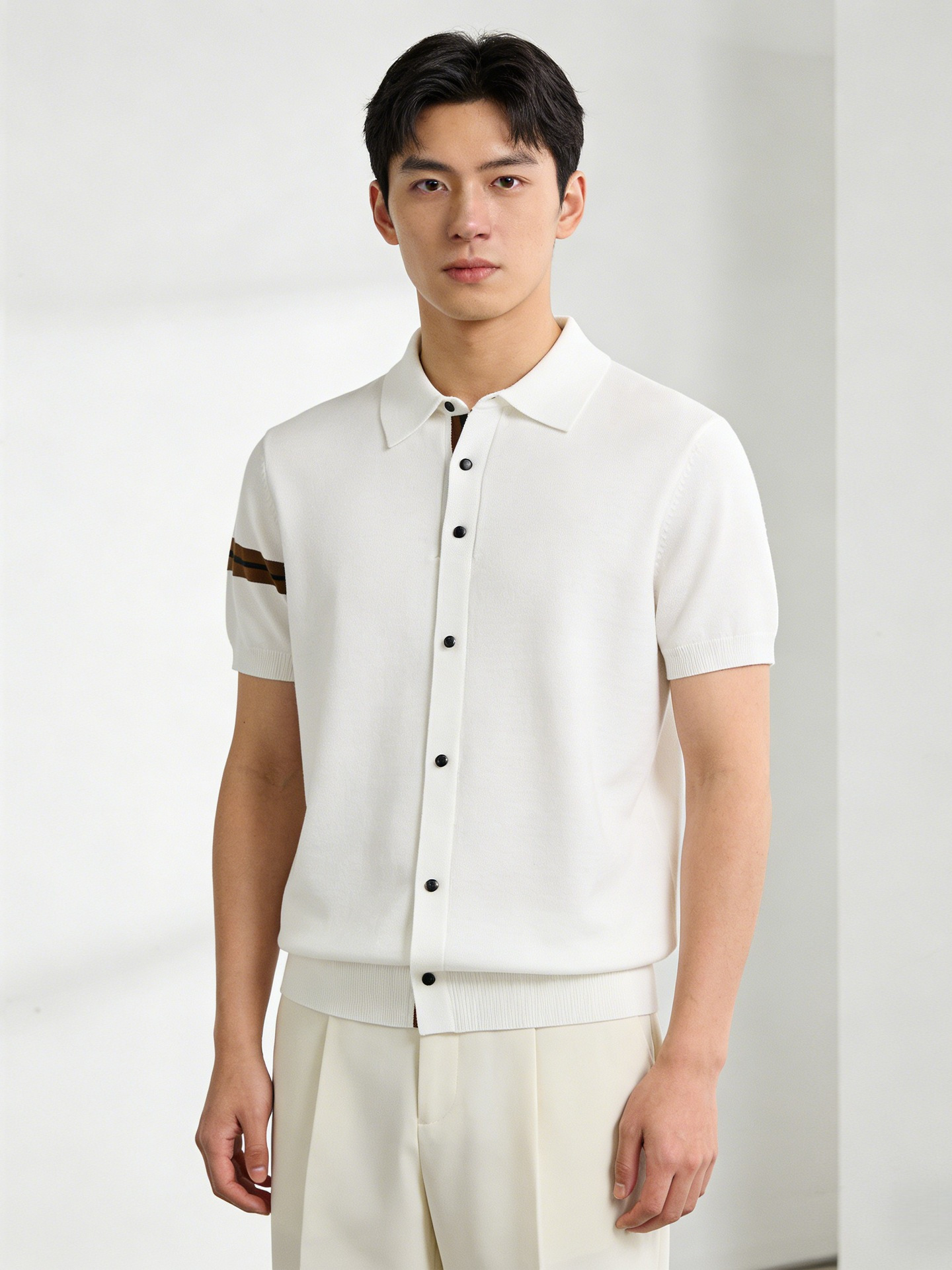 Jianheng Short-Sleeve Shirt for Men, American Style, Summer Trendy Brand, Cool and Stylish, Loose Fit, Light Business, European Style, Slimming, Breathable Short Shirt
