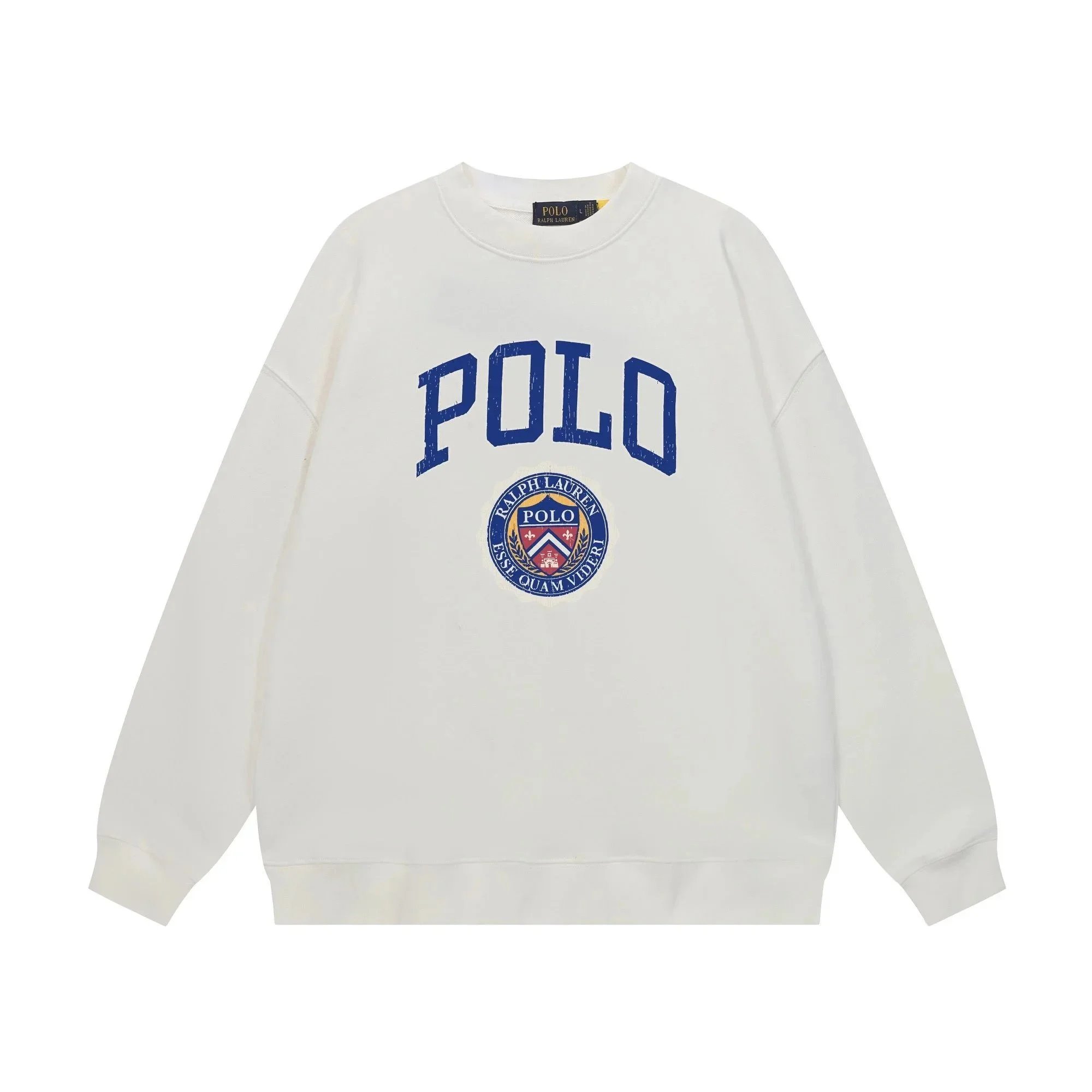 [DX19-28] round neck small neckline printed warm sweater