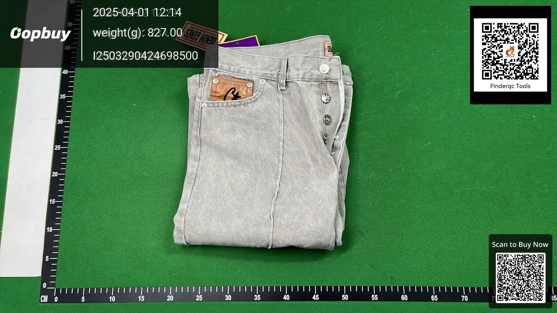 Cross-border Corteiz Alcatraz Island Denim suit High Street West Denim Jacket Coat Loose Jeans Trendy Brand