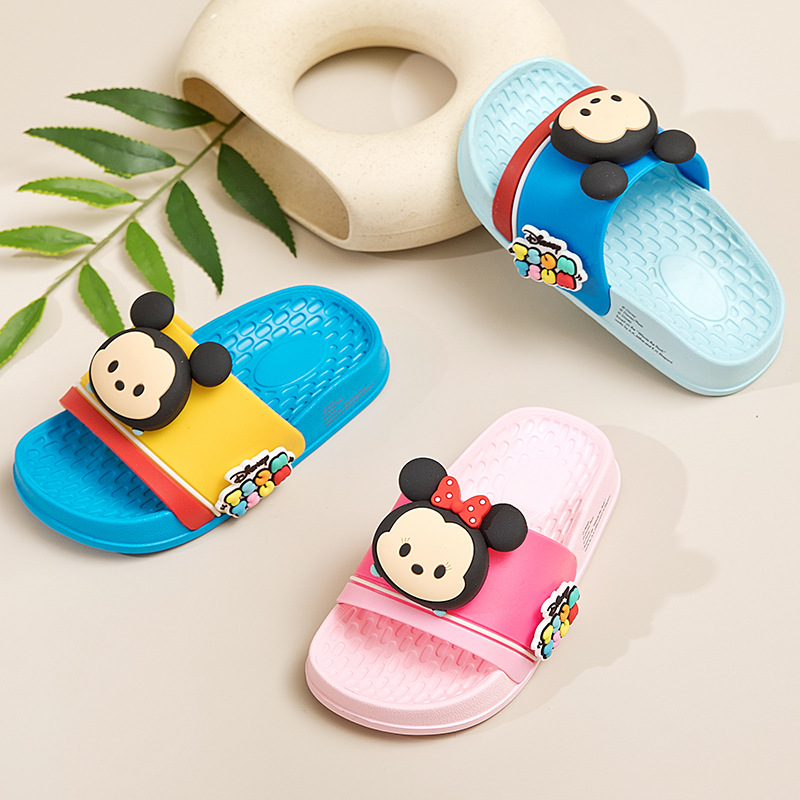 [Super Value Special Offer] Disney Children's Slippers Summer Cute Cartoon Non-Slip Baby Home and Outdoor Beach Shoes Soft