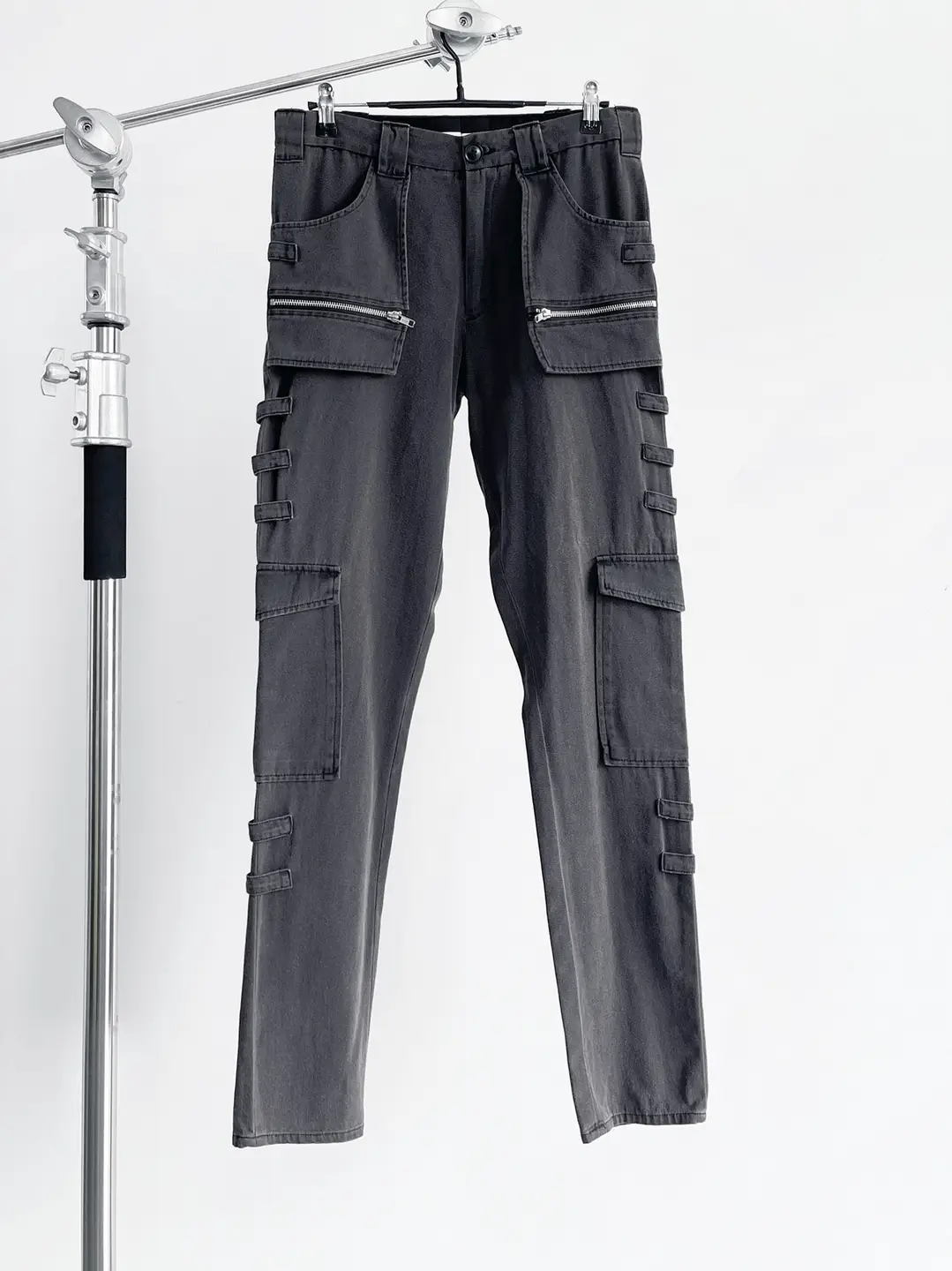 In stock RAF SIMONS 98AW ARCHIVE washed distressed patchwork small leg pants slim casual pants
