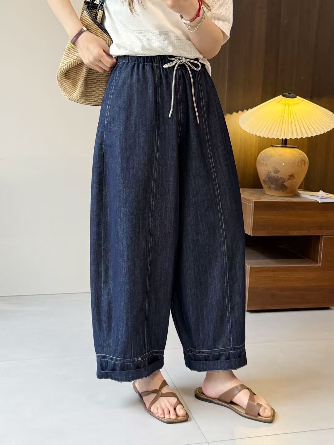 2026 Spring and Summer Jeans, Loose Casual Lazy Style Pants, Balloon Pants, Cropped Pants, Harem Pants, New Styles