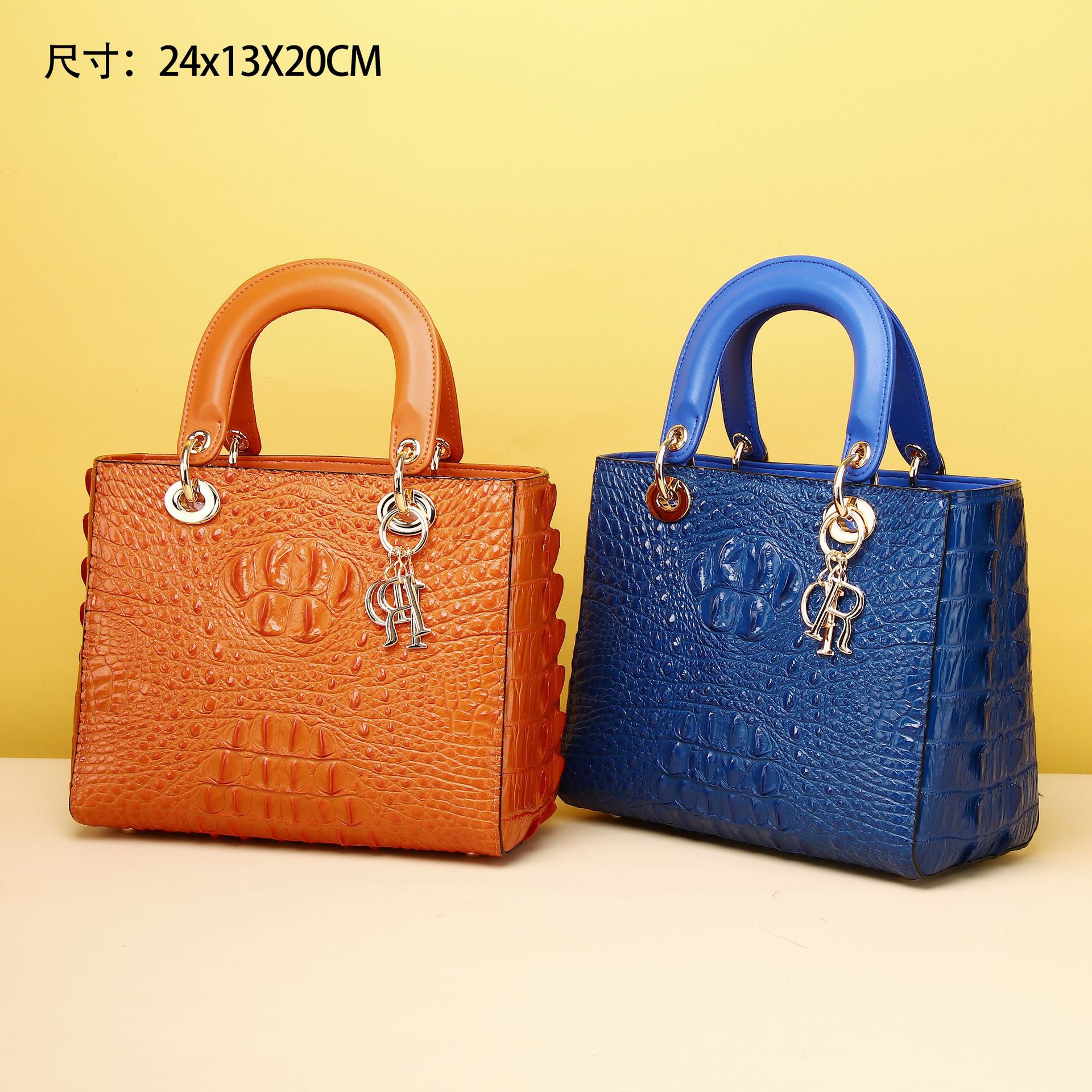 Crocodile Fish Bone Pattern Daffy Bag Classic Fashion Handbag Shoulder Crossbody Women's Bag High-end Women's Bag Factories