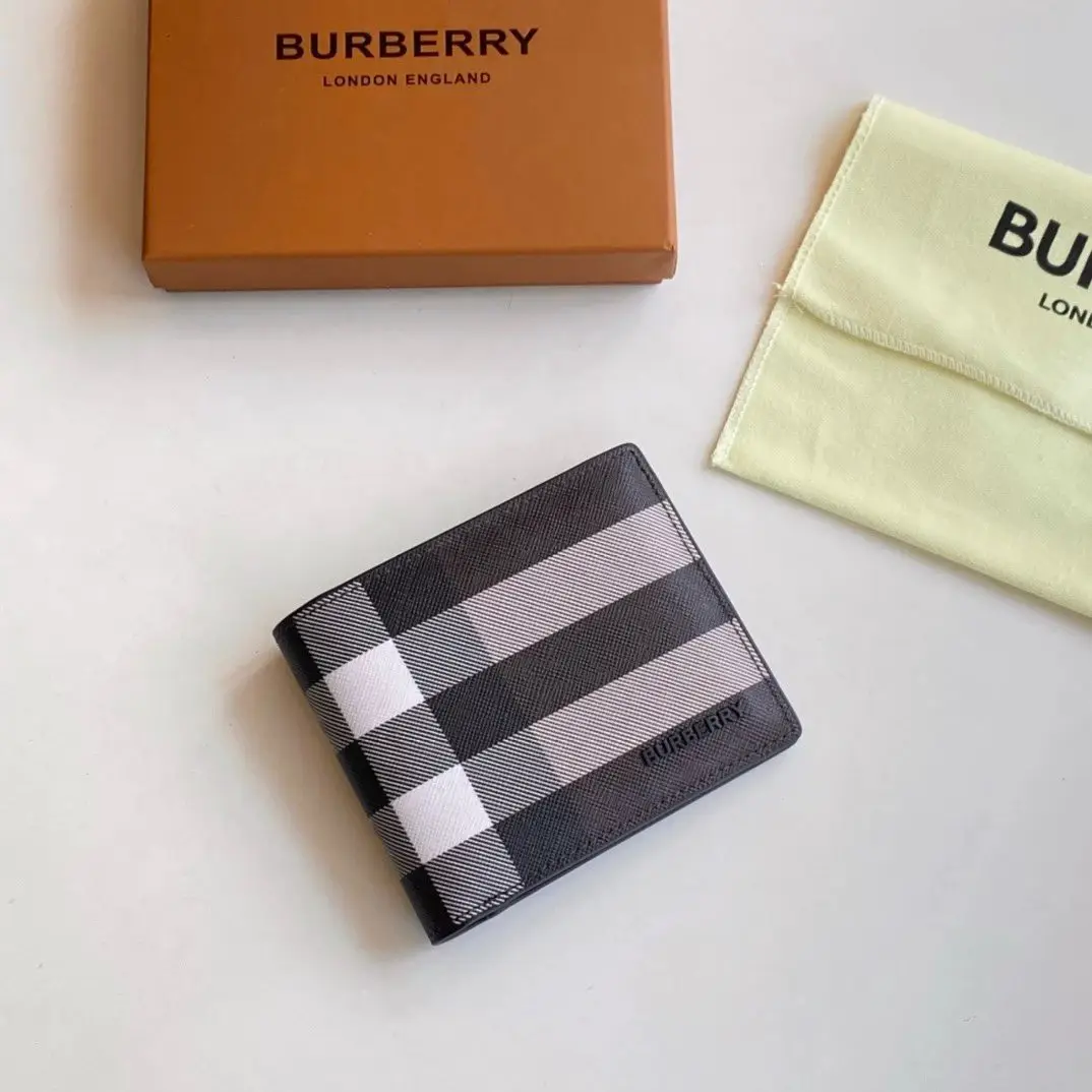 BURBERRY/博柏利 巴宝莉 男式长款钱包经典格纹钱包票夹 80579521