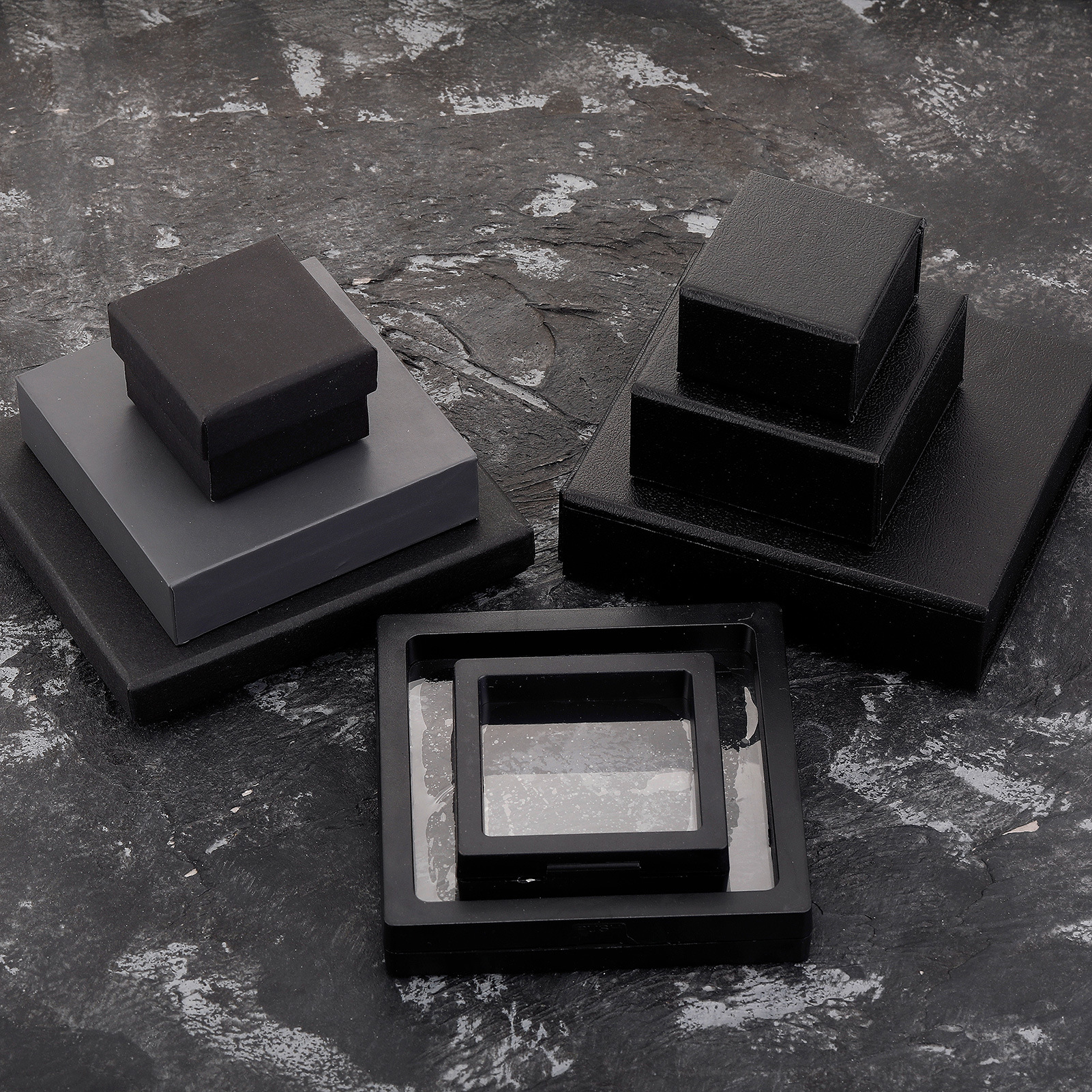 Fashion high-end flip leather jewelry box manufacturers in stock wholesale pull flip gift box jewelry