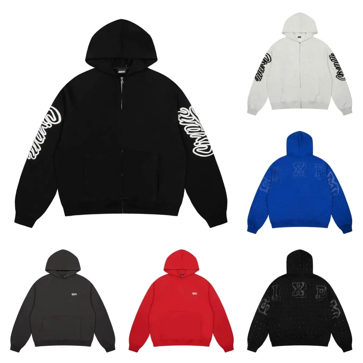 CPZCZPZ New Fall Fashion Hundred Hooded Sweatshirt-077