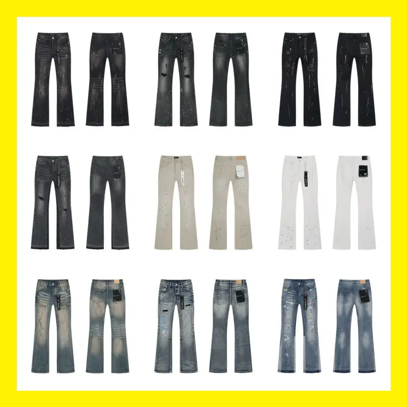 Amiri Black Ripped Patchwork Splatter Vintage Washed Casual Jeans