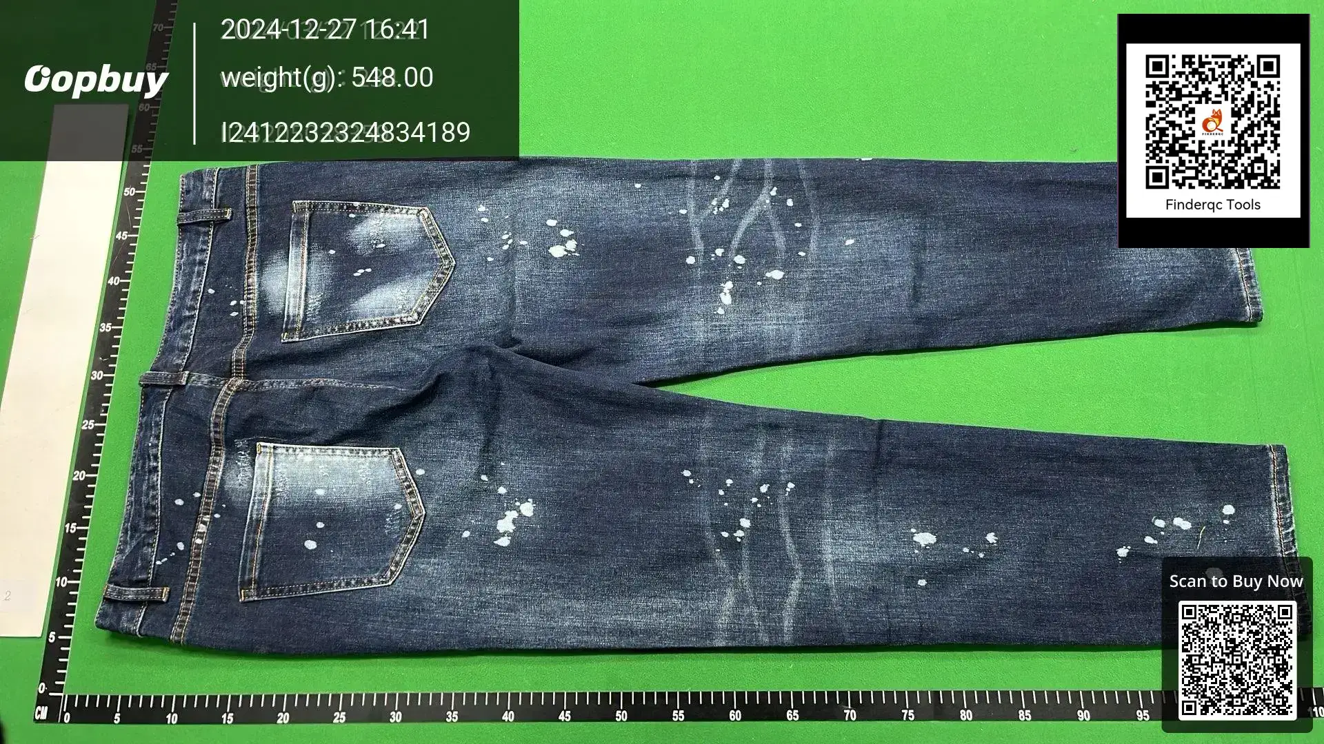 Trendy Brand Fashion D2 Style Jeans Men's Style Ripped Patch Retro Blue Men's Jeans Men's Pants