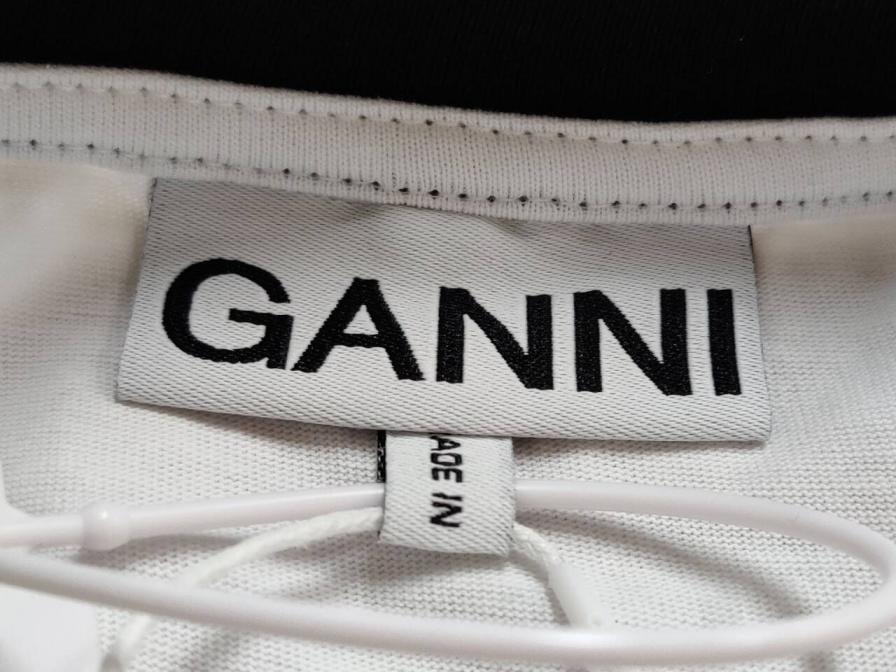 Ganni White Cotton Teddy Bear Heart T-Shirt — QC-foto 2