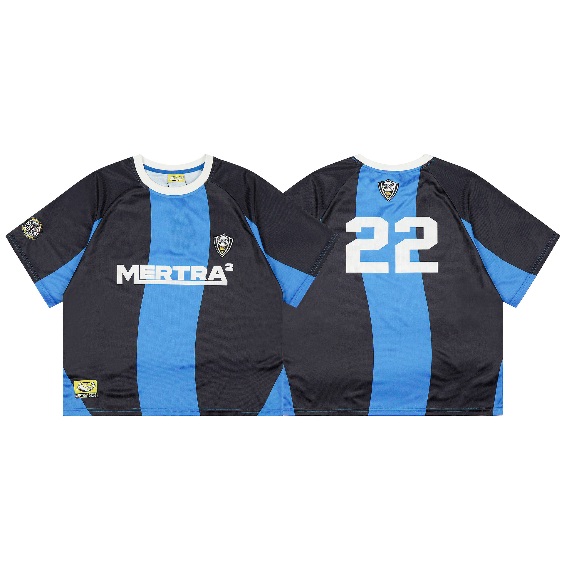 Meichao Mertra Logo Letter Print Football Training Sportswear Summer Men's Casual Quick-Drying Jersey T-Shirt