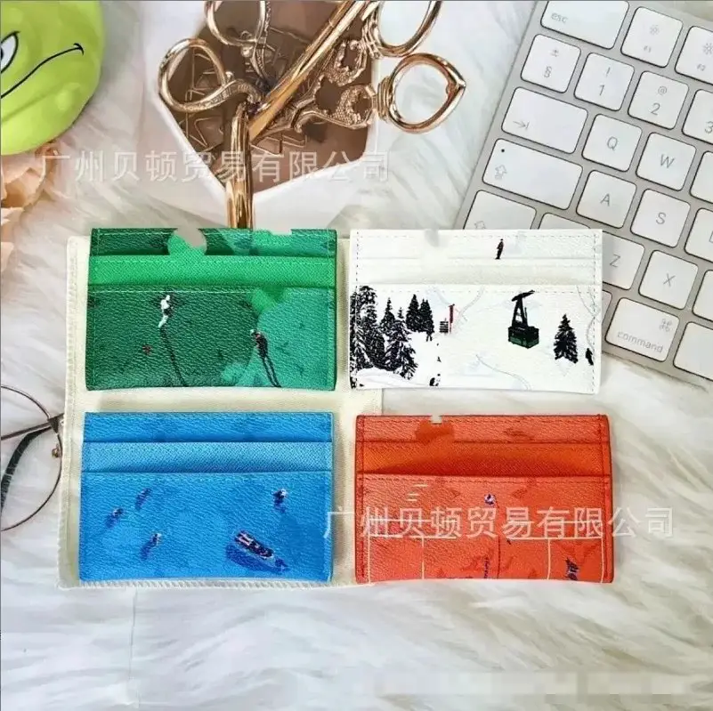 One piece dropshipping spot new card bag card cover trendy brand high-quality multi slot zero wallet storage bag bank card clip