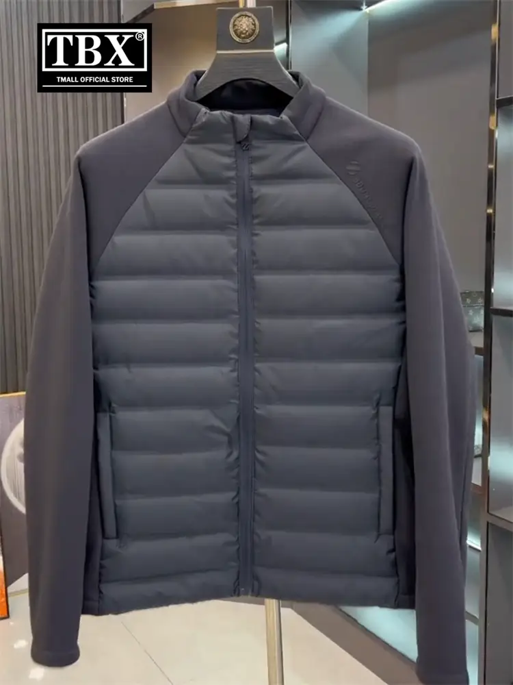 Classy European Goods Light and Thin Down jacket Men Outwear Autumn and Winter 2025 New arrival thickened Heattech Stand Collar jacket Men's Style