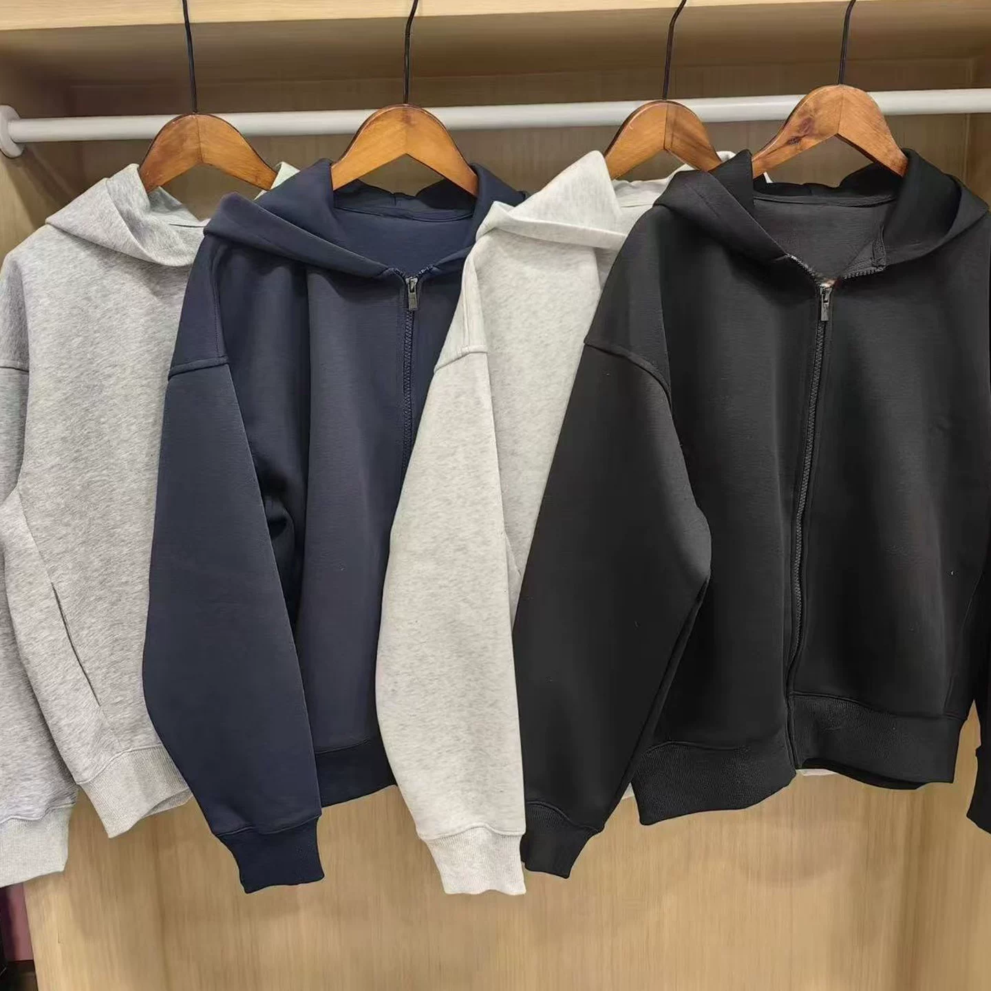 Men'S/Women's Loose-Fitting Hooded Zip-Up Sports Cardigan/Long-Sleeve Sweatshirt Spring New Style E485735