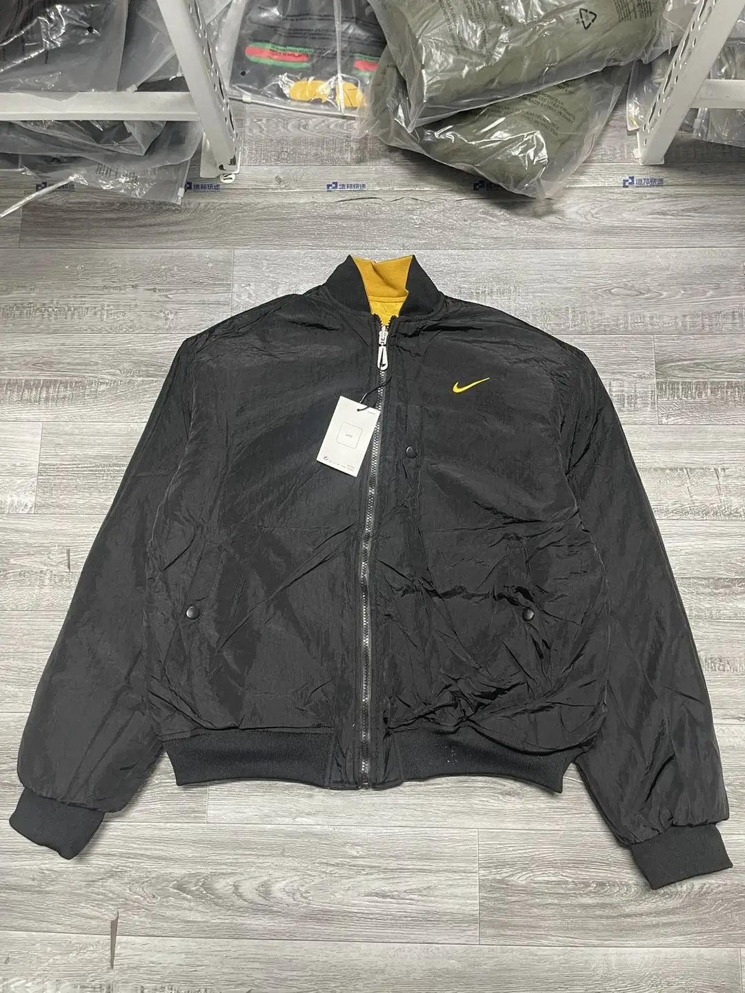 清仓特价!Nike lab机能双面穿棉服外套 大爆款捡漏 质量超好 黑色黄色 上身巨好看 保暖又时尚