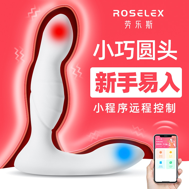 Laolei Prostate Massager Mini Version 10-Frequency Vibration Dual-Head Vibrating Male Toy Wholesale