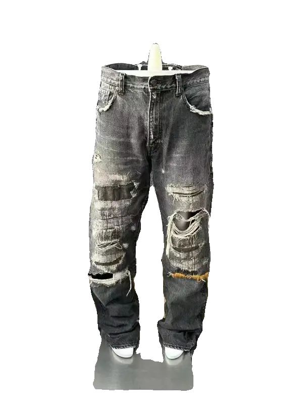 Undercover64 Cow King 05Aw Non68 Archive Loose Destroyed Distressed Straight Jeans
