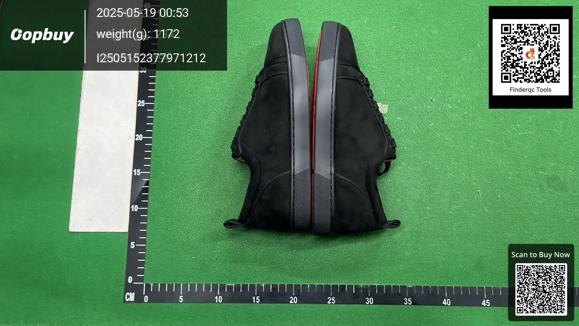 Christian Louboutin Louis Junior Spikes Black Suede