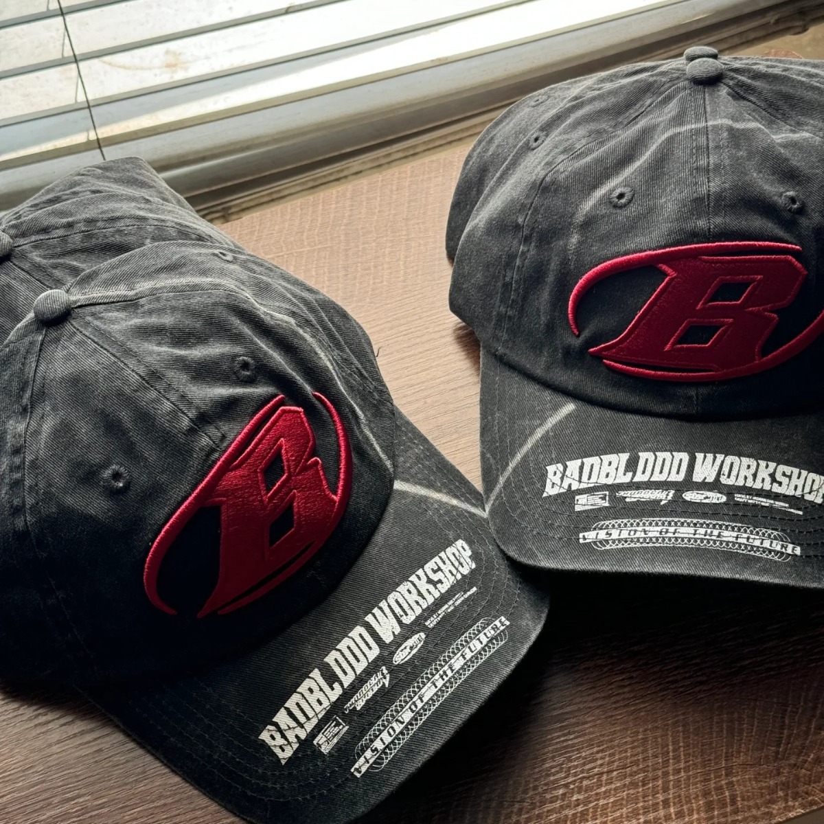Street Trendy Brand B Letter Embroidered Baseball Cap Men's and Women's Big Head Circumference Korean Fashion Washed Denim Cap