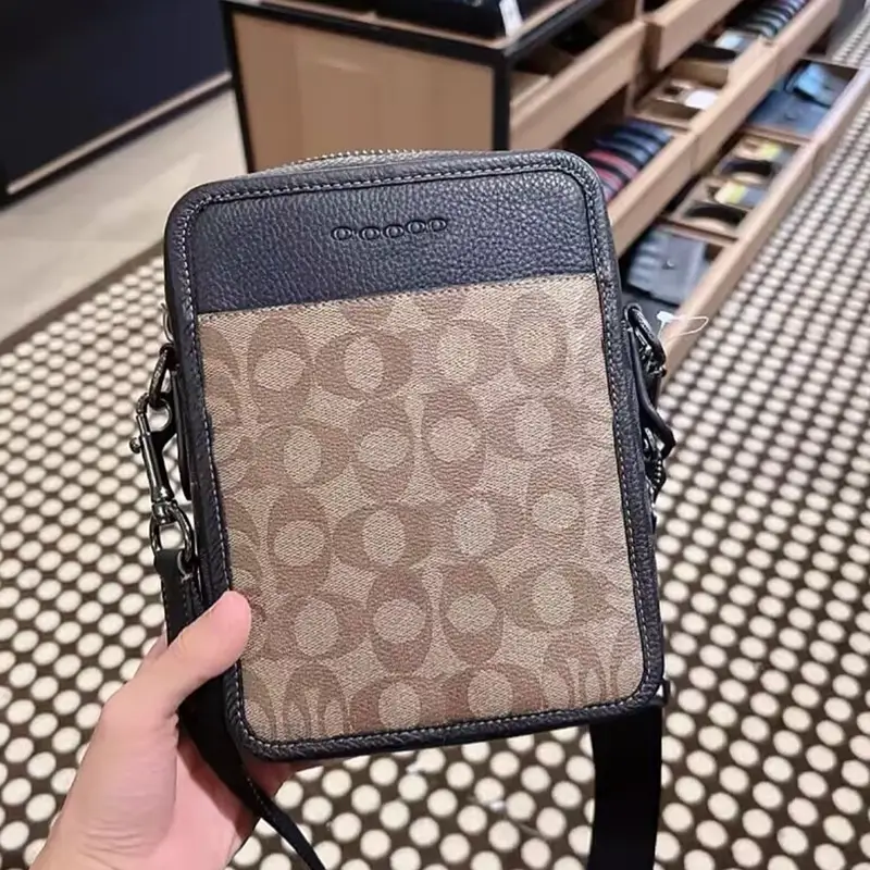 Machi Yi New arrival Men's Messenger Bag Fashion Casual Flip Camera Bag Easiest for match Genuine Leather Satchel Shoulder Crossbody Bag