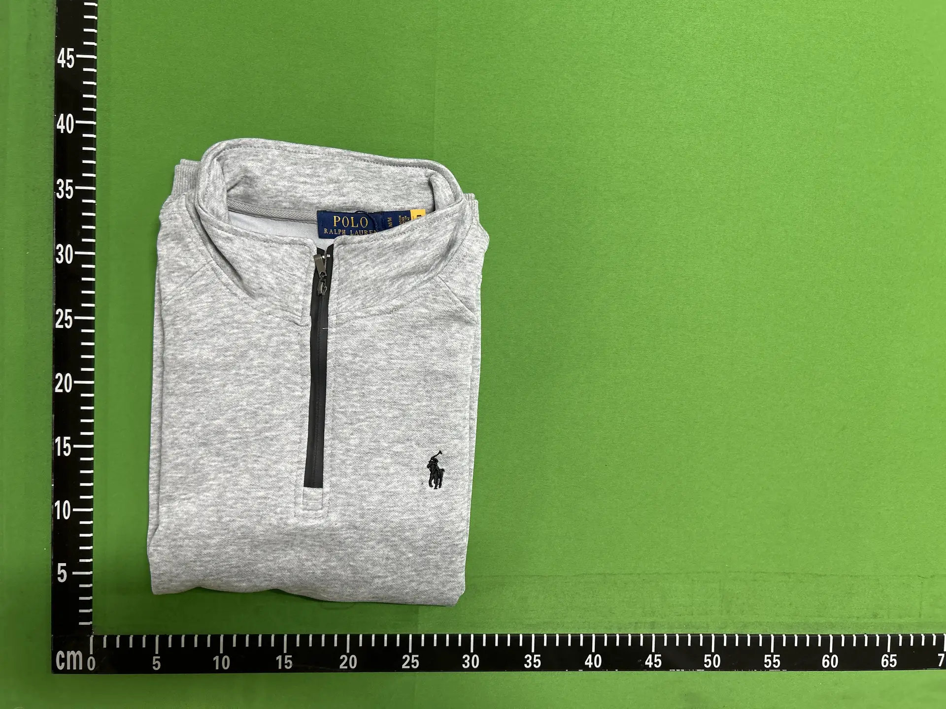 Polo Ralph Lauren Quarter Zip Sweatshirt Heather Grey