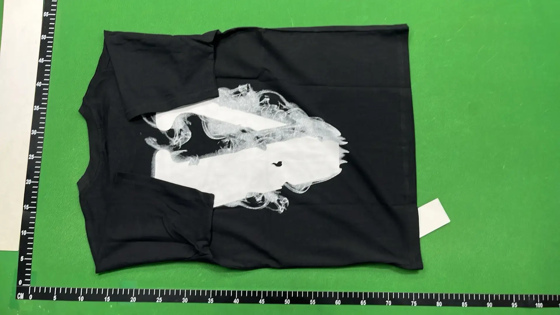 Black Short Sleeve T-Shirt with Graphic Print