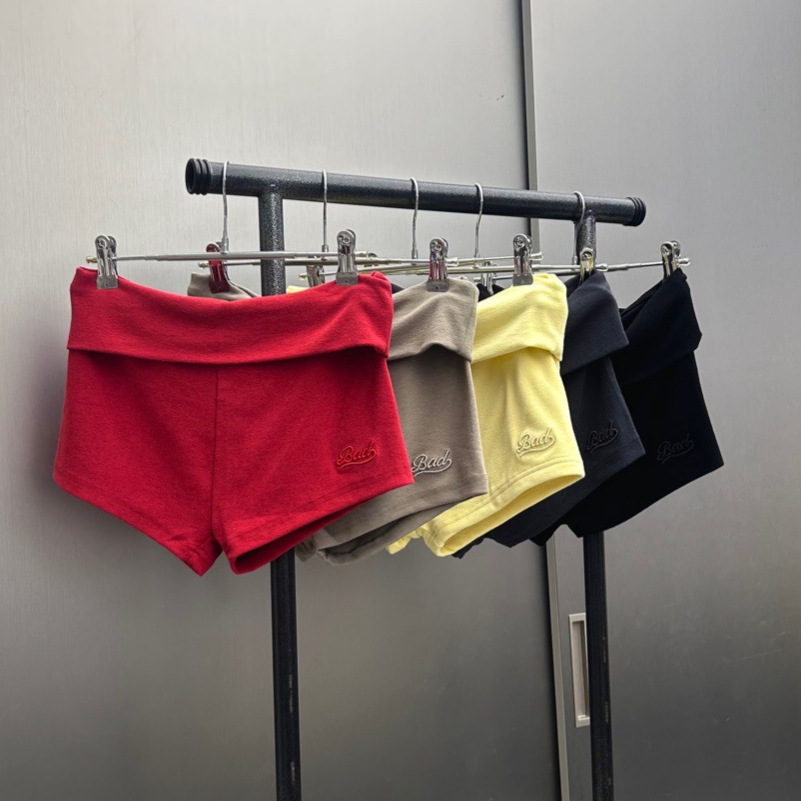 Korean Badblood Bcac Series Sexy Foldableing Sports Shorts Women's Niche American Hot Pants Three-Quarter Pants Trendy