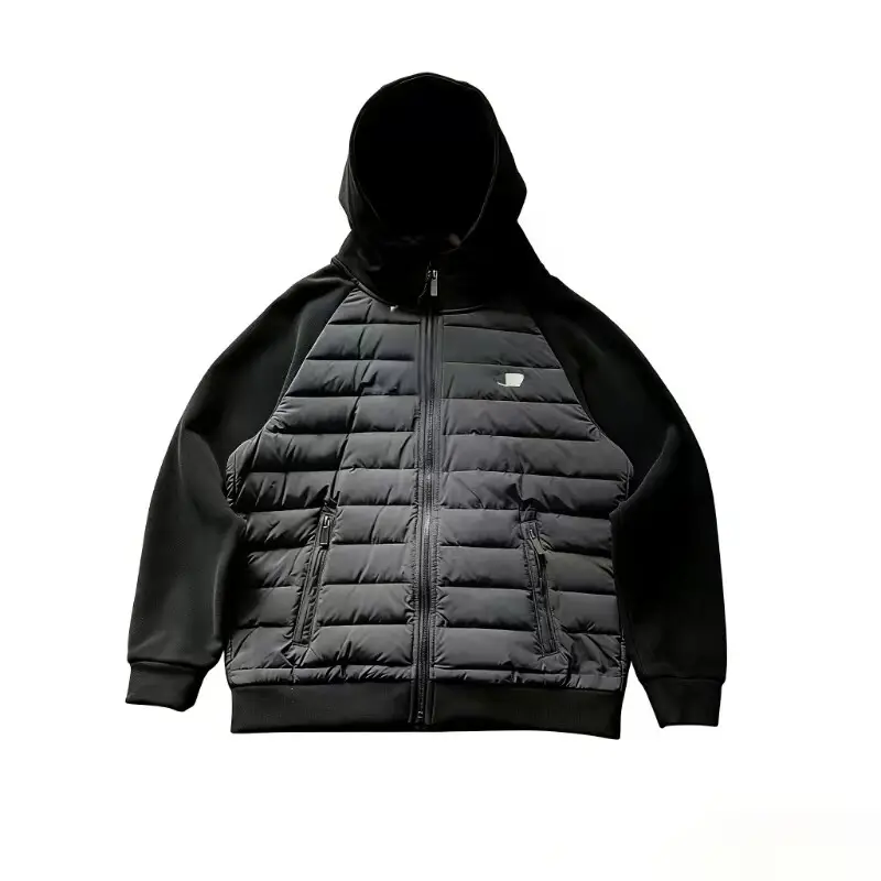 Paneled Short down Jacket Patchwork Short Jacket down Jacket 494299 E