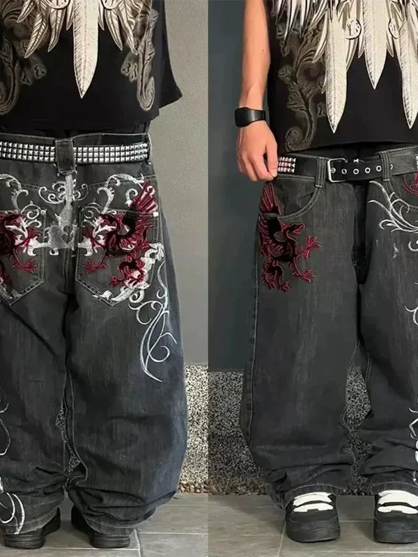 American Vintage Baggy Embroidered Jeans QC-Foto von TAOBAO auf Qualit.ly