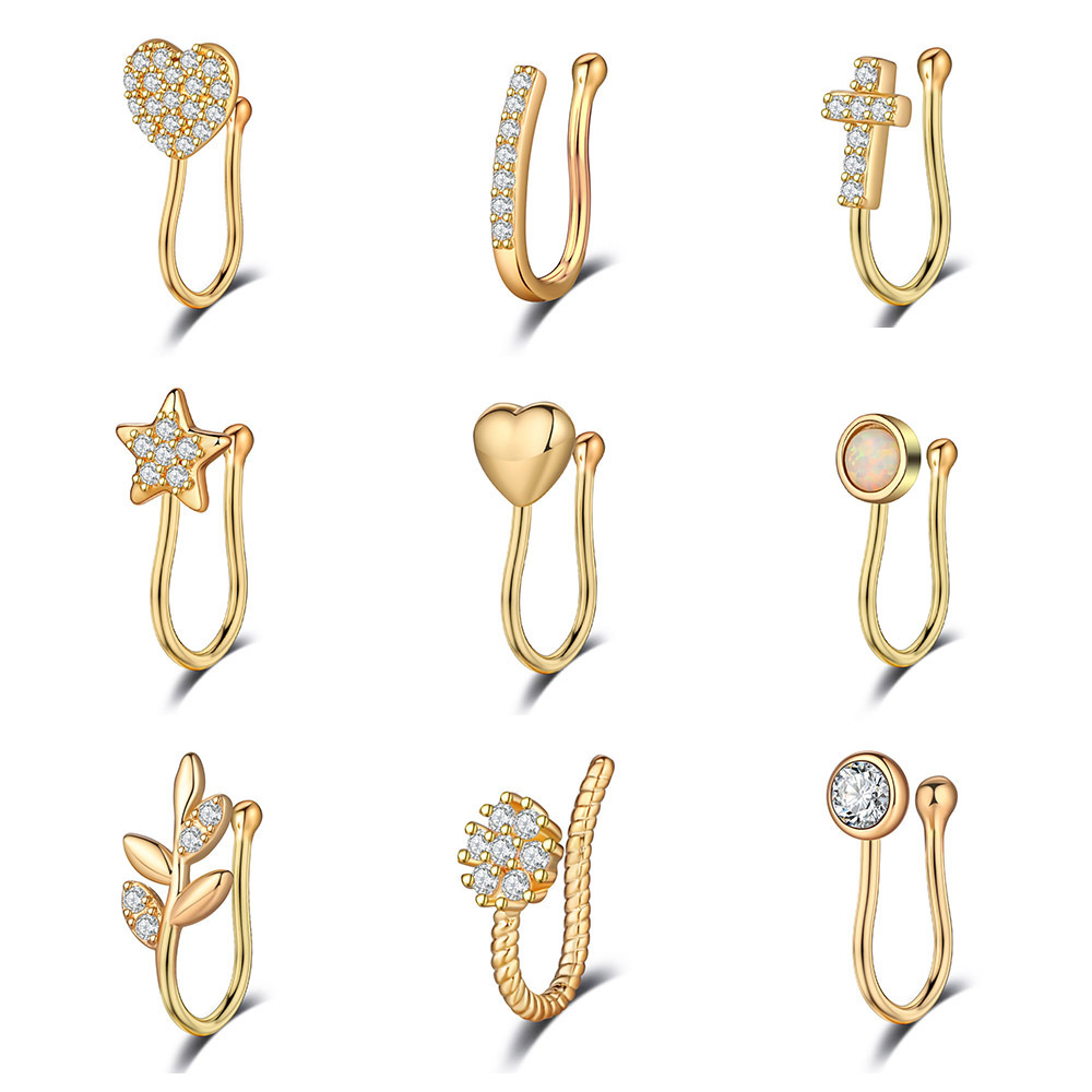 Cross-border e-commerce hot-selling nose clip nose nail puncture jewelry online wholesale