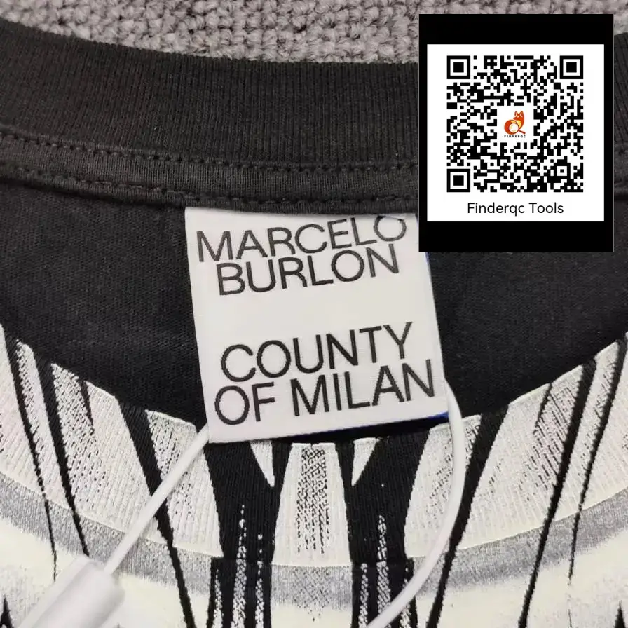 Marcelo Burlon County of Milan Black White Feather Wings T-Shirt