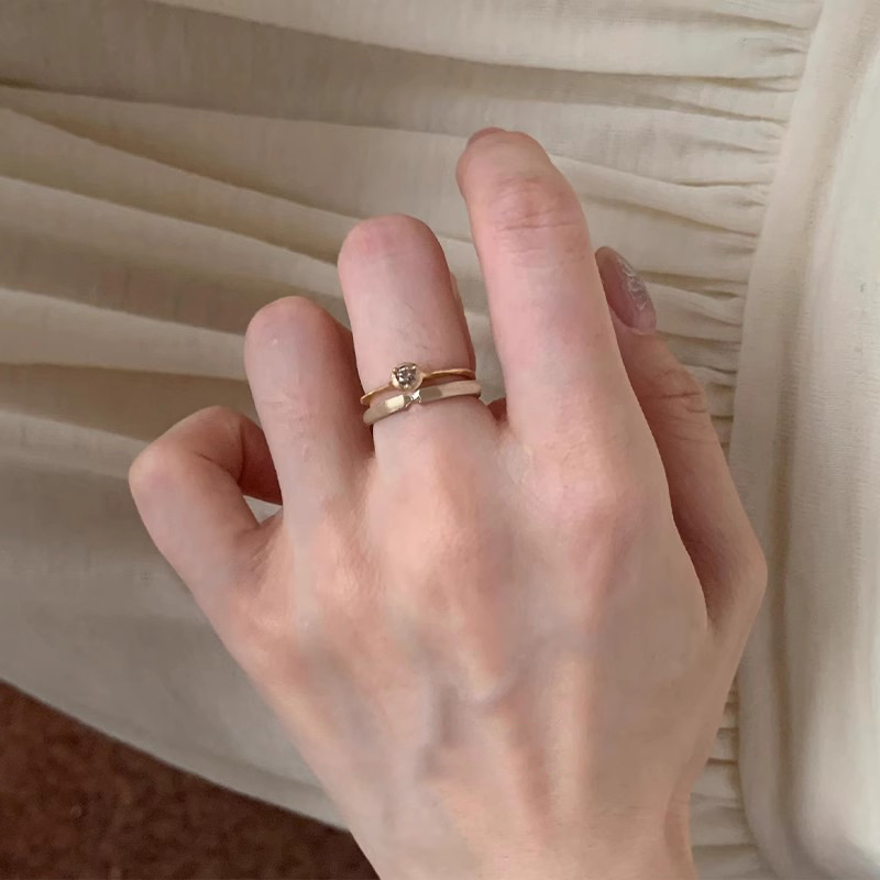 Casual Hao Shi Ultra-Fine Ring, Medieval Style 2024 New Plain Ring, Stackable, Fashionable, Niche, Personalized and Versatile Ring