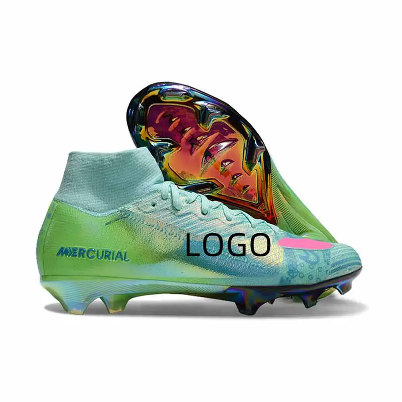 Yutian Manufacturer Wholesale Professional Competition Electroplating Outdoor New Assassin 16 High-Top Fg Spike Men's and Women's Football Shoes