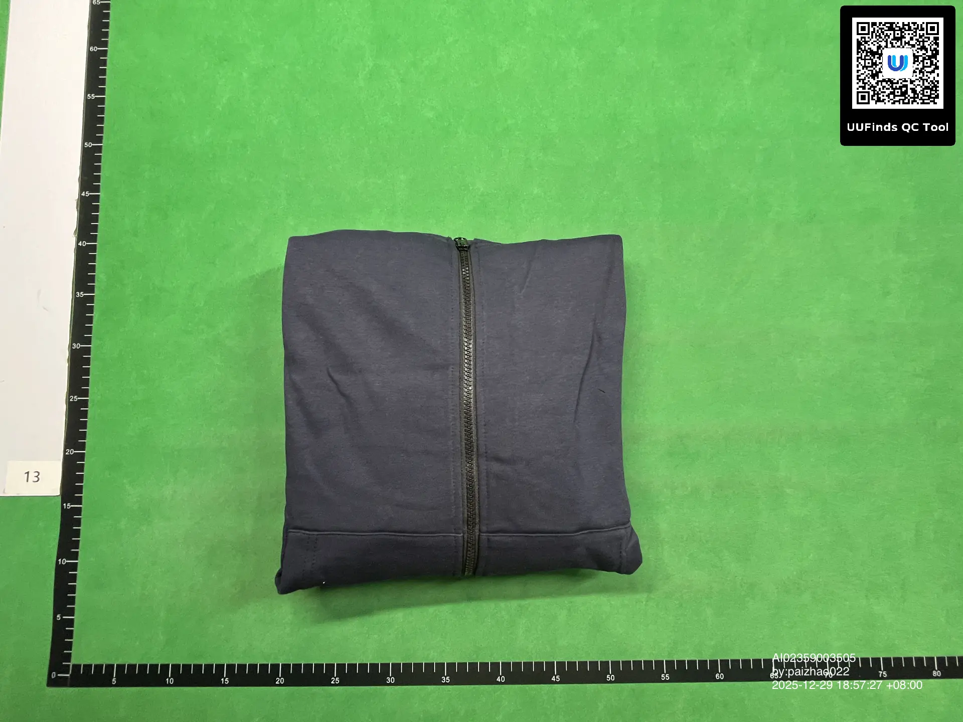 Zip-up hoodie Navy