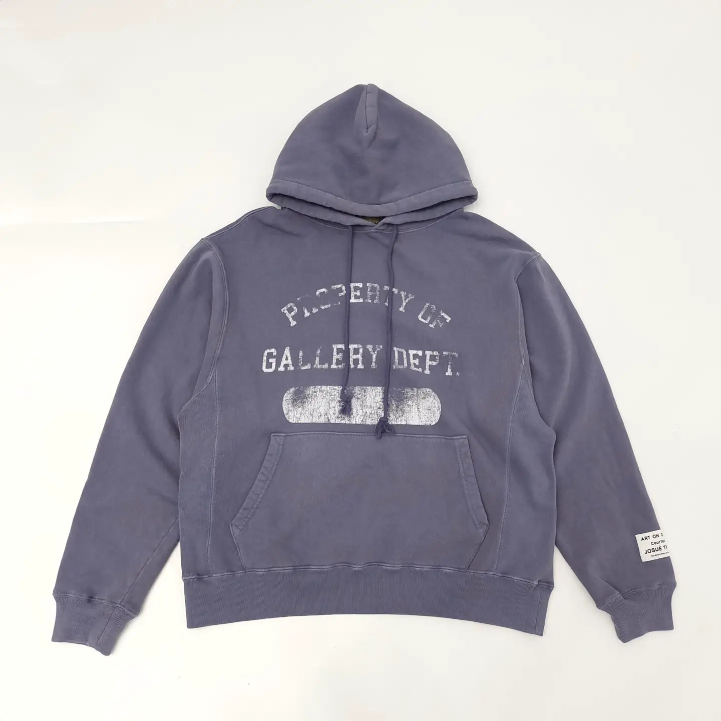 Gallery Dept washed vintage letter printed American high street hoodie
