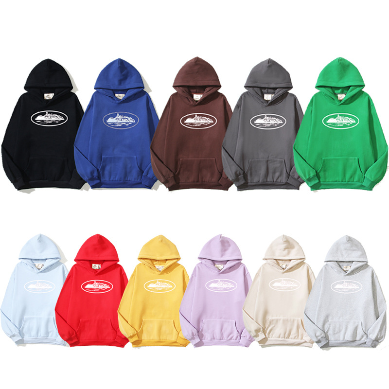 2024 Autumn and Winter Festival American Street Hip-Hop Printed Street Fashion Brand Loose Casual Hoodie Same Style for Men and Women