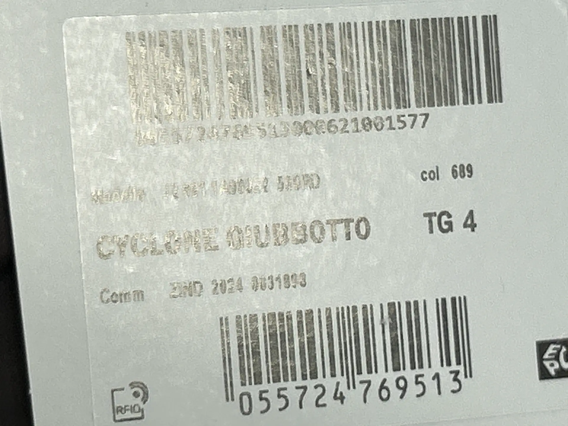 Cyclone Giubbotto